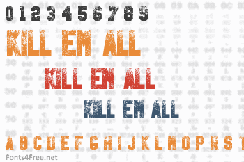 Kill Em All Font