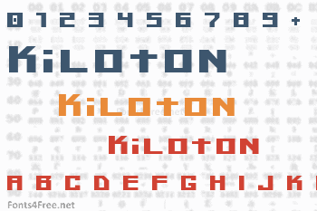 Kiloton Font