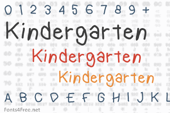 Kindergarten Font