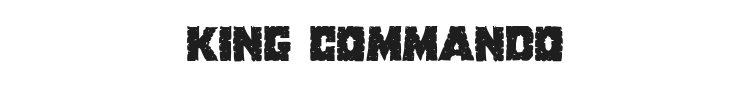 King Commando Font Preview