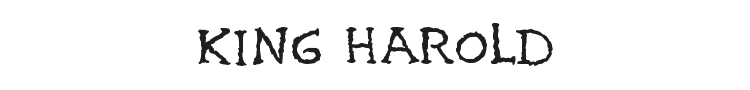 King Harold Font Preview