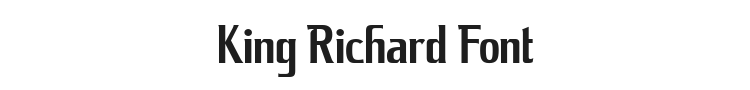 King Richard Font Preview