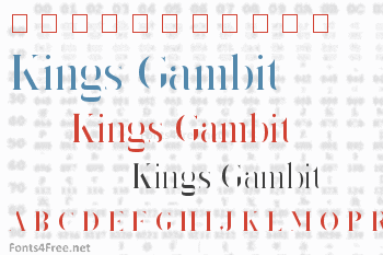 Kings Gambit Font