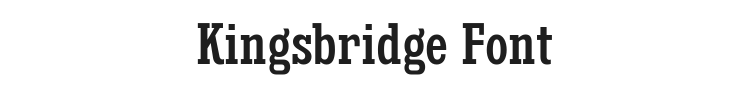 Kingsbridge Font Preview