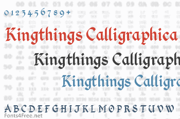 Kingthings Calligraphica Font