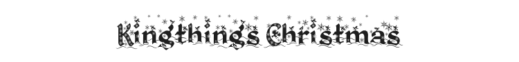 Kingthings Christmas Font Preview