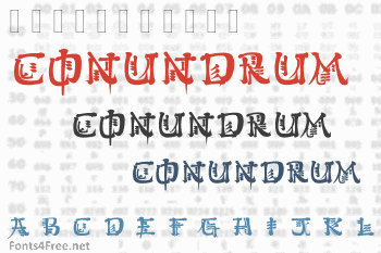 Kingthings Conundrum Font