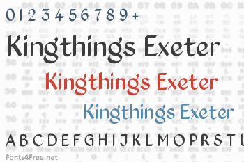 Kingthings Exeter Font