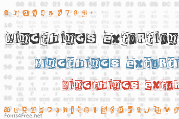 Kingthings Extortion Font