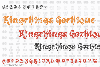 Kingthings Gothique Font