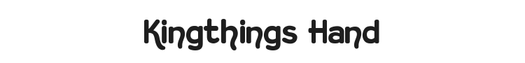 Kingthings Hand Font Preview