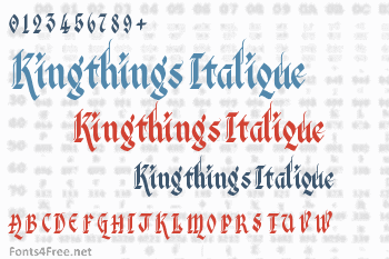 Kingthings Italique Font