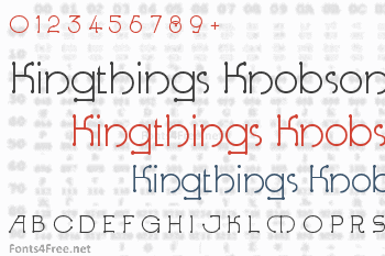 Kingthings Knobson Font