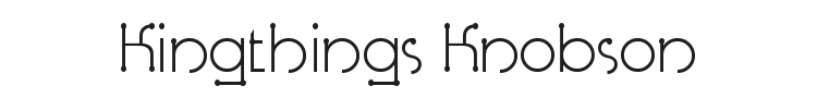 Kingthings Knobson Font Preview