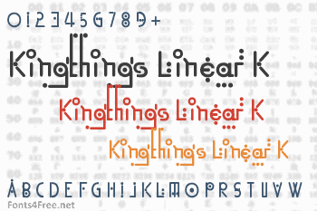 Kingthings Linear K Font