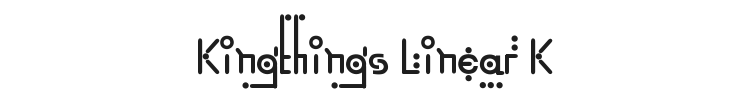 Kingthings Linear K Font