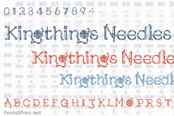 Kingthings Needles Font