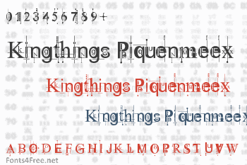 Kingthings Piquenmeex Font
