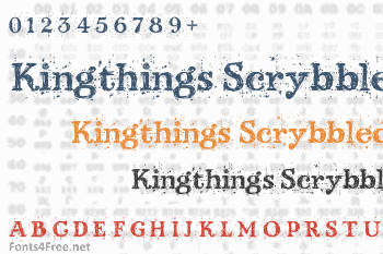 Kingthings Scrybbledot Font