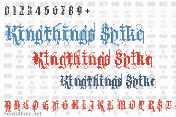 Kingthings Spike Font