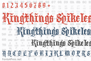 Kingthings Spikeless Font