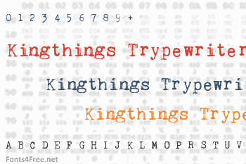 Kingthings Trypewriter Font