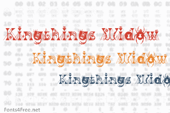 Kingthings Widow Font