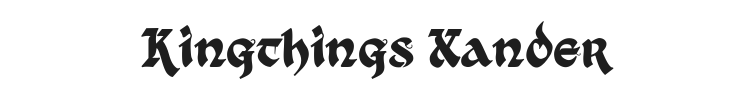 Kingthings Xander Font