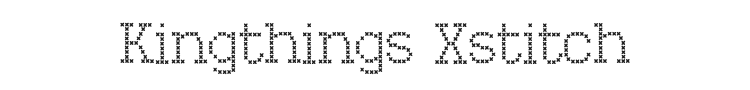 Kingthings Xstitch Font Preview