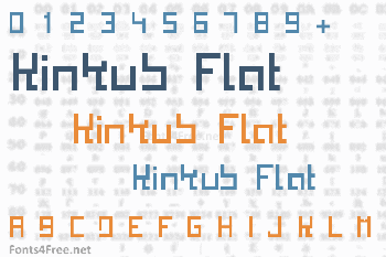Kinkub Flat Font