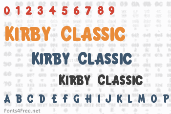 Kirby Classic Font