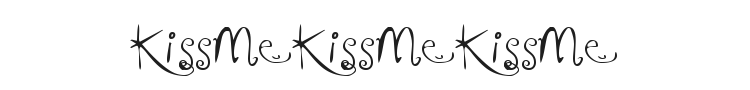 KissMeKissMeKissMe Font Preview