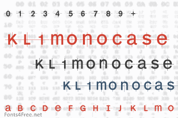 KL1MonoCase Font