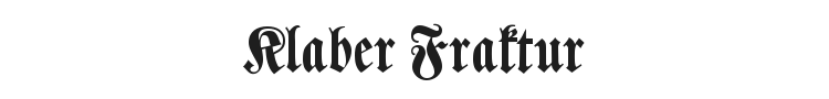 Klaber Fraktur Font