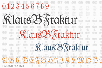 KlausBFraktur Font