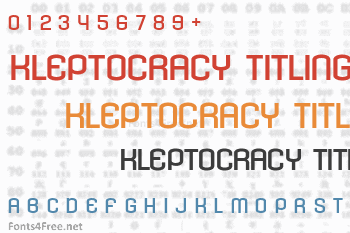 Kleptocracy Titling Font