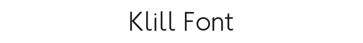 Klill Font