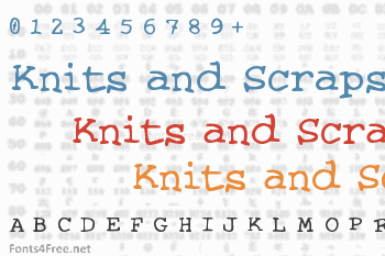 Knits and Scraps Font