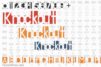 Knockout Font