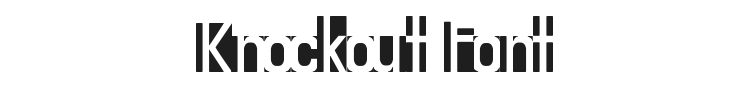 Knockout Font Preview