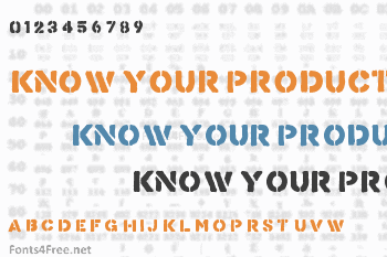 Know Your Product Font