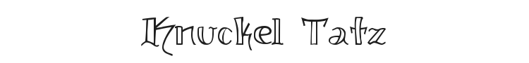 Knuckel Tatz Font