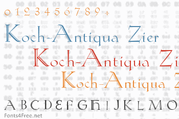 Koch-Antiqua Zier Font