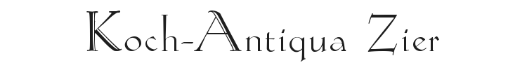 Koch-Antiqua Zier Font
