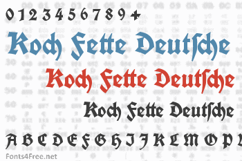 Koch Fette Deutsche Schrift Font