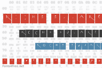 Kochs Long Caps Squares Font