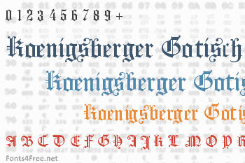 Koenigsberger Gotisch Font