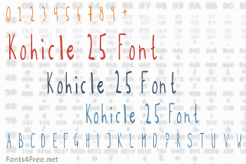 Kohicle 25 Font