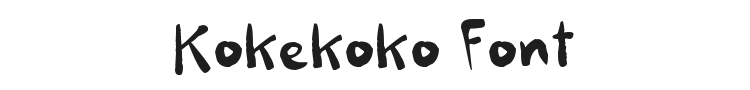Kokekoko Font Preview