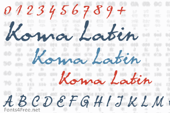 Koma Latin Font